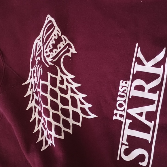 Game of Thrones House Stark Winter is coming Red Sweatshirt S - Picture 4 of 4
